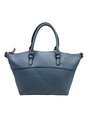 Nine West Baby Blue Faux leather Satchel Bag